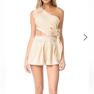 NWT - Free People - Hot Chip Romper a Color:Neutral Combo - size 10